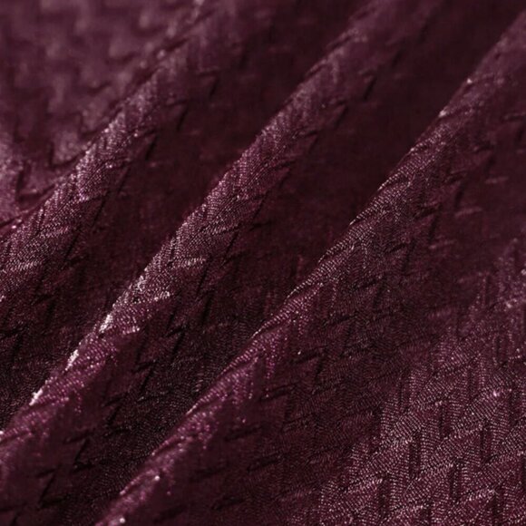 Berlook Burgundy Solid Textured Bikini Bottom ONLY 60 - Picture 6 of 9